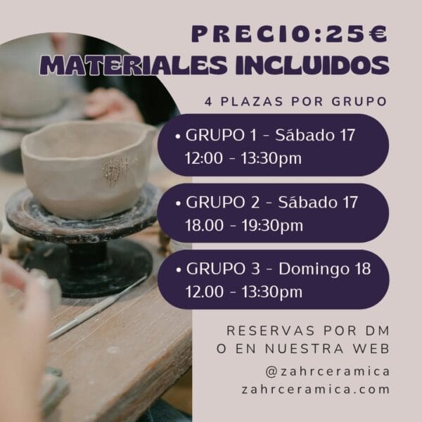 Taller de creación cerámica